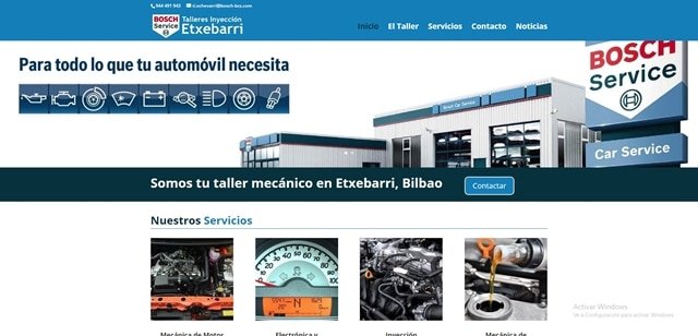 Talleres Etxebarri renueva su web